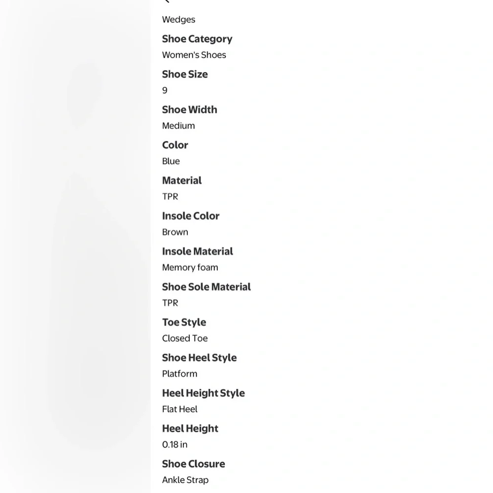 Time‎ and Tru Navy & White Striped Espadrille Platforms Size 9 NWT